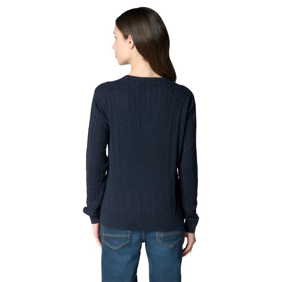 Pola maglia con lavorazione a treccia in cotone U.S. Polo Assn | US43373005177